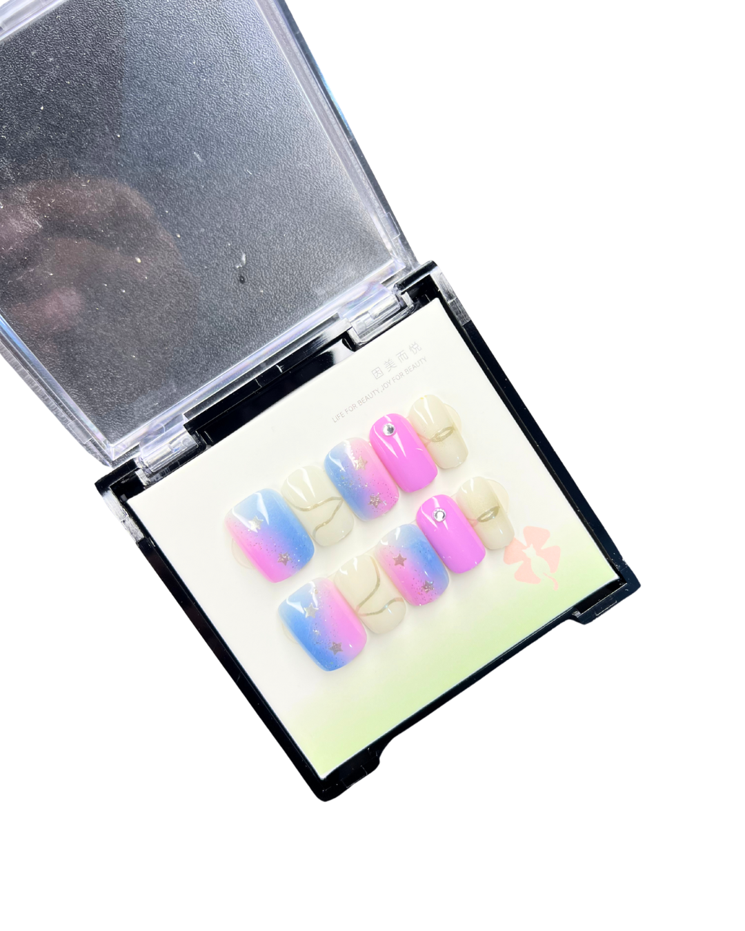 Cosmic Candy Aura 🍬⭐✨ - 24 Pcs of Press On Nails