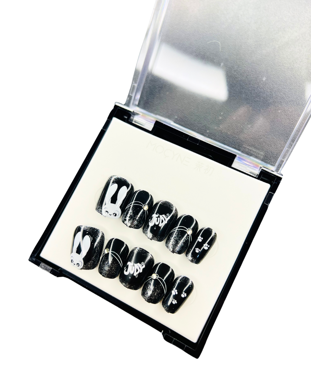 Judy Hopps Street Style 🐰🖤✨ - 24 Pcs of Press On Nails