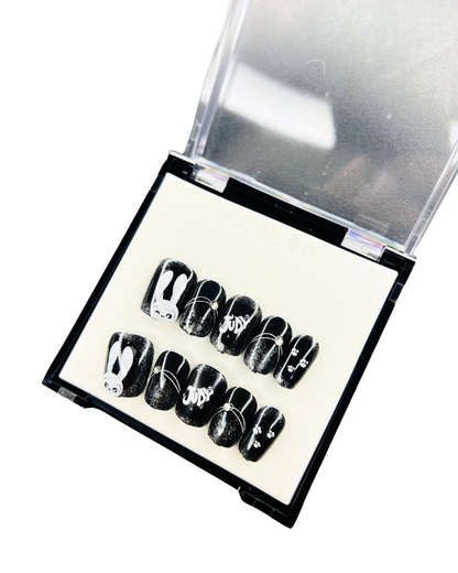 Judy Hopps Street Style 🐰🖤✨ - 24 Pcs of Press On Nails