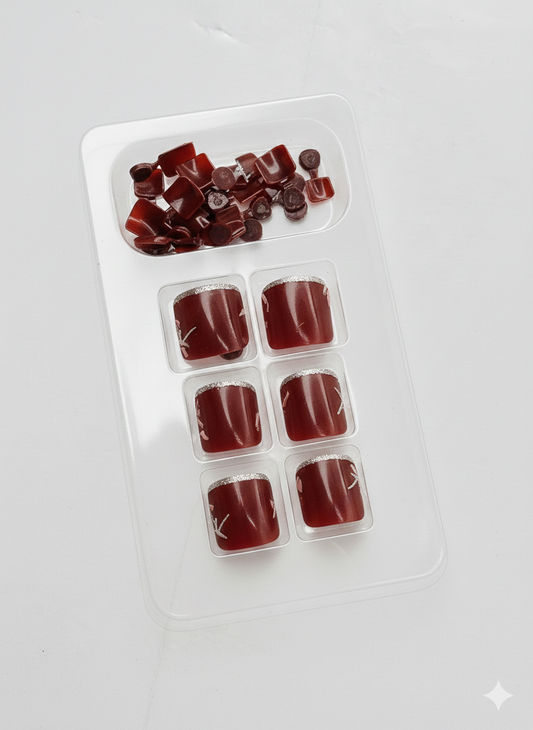 RUBY SLIPPER TOES 👠✨🌹- 24 Pcs of Press On Nails