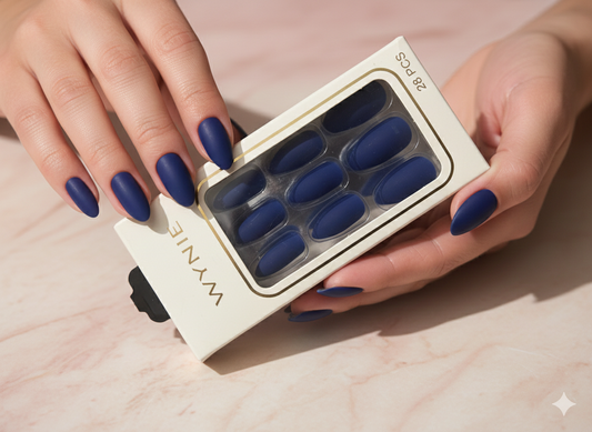 Midnight Mystique 💙🌙- 28 Pcs of Press On Nails