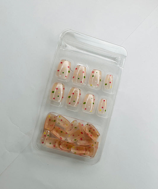 Confetti Celebration 🎊 - 24 Pcs of Press On Nails
