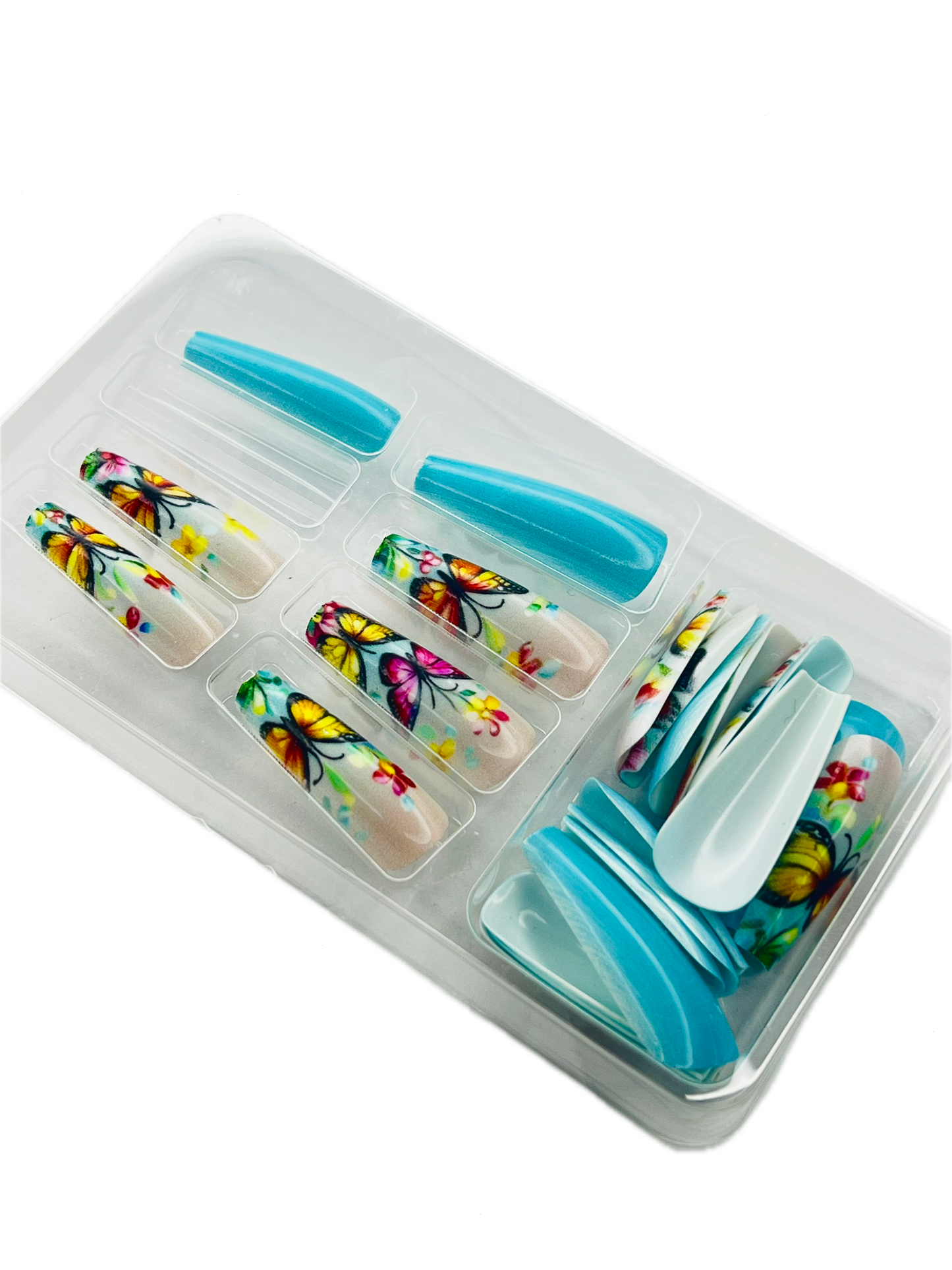 BUTTERFLY BLISS 🦋🌸✨- 24 Pcs of Press On Nails