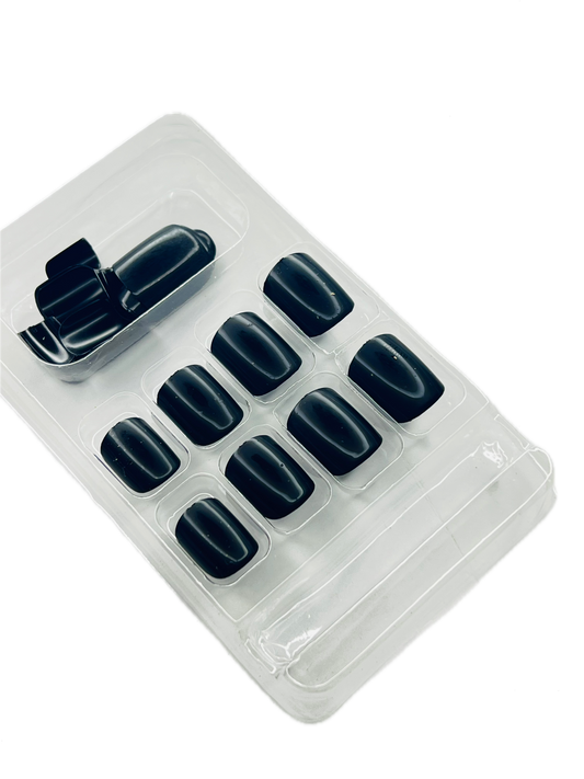 ONYX OBSIDIAN GLOSS - 24 Pcs of Press On Nails