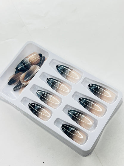 NEON VIPER STRIKE 🐍🍏⚡️- 24 Pcs of Press On Nails