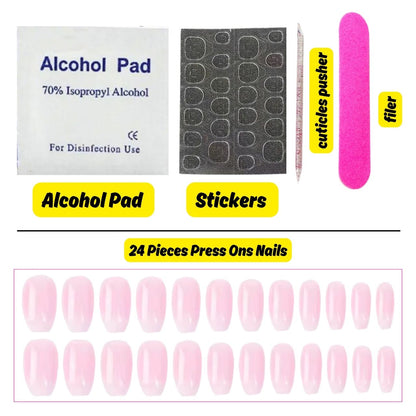 Cosmic Candy Aura 🍬⭐✨ - 24 Pcs of Press On Nails